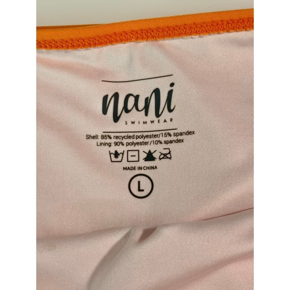 Nani Swimwear - Ruched High-Waist Orange Bikini Bottoms - Picture 2 of 10